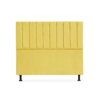 Cabeceira Cancun Casal 140 cm Suede Amarelo Cabeceira Cancun Casal 140 cm Suede Amarelo