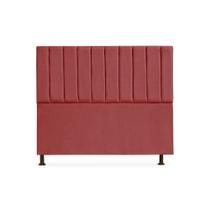 Cabeceira Cancun Casal 140 cm Suede Vermelho Cabeceira Cancun Casal 140 cm Suede Vermelho