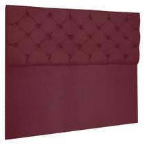 Cabeceira Capitonê Casal 1,40m Jade Suede Marsala - Pallazio Cabeceira Capitonê Casal 1,40m Jade Suede Marsala - Pallazio