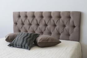 Cabeceira Capitonê Estofada Casal 140x60cm Cor Camurça - Produto de Primeira Linha e Qualidade