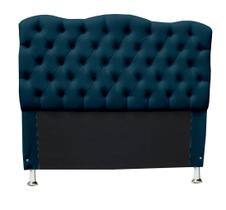 Cabeceira Capitone Estofada para Cama Box Casal Padrão 1.38 - Suede - Sv Decor