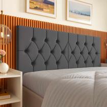 Cabeceira Capitonê Estofadada Fixação na Parede Box Casal.