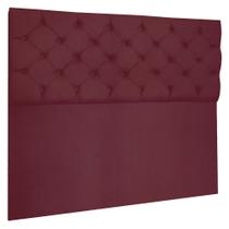 Cabeceira Capitonê King 1,95m Jade Suede Marsala - Pallazio Cabeceira Capitonê King 1,95m Jade Suede Marsala - Pallazio