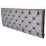 Cabeceira Capitone King Suede Amassado Cinza 195 x 60 Rbl