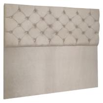 Cabeceira Capitonê Queen 1,60m Jade Suede - Pallazio