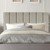 Cabeceira Carla Pé Plástico 160cm Queen Size Para Cama Box Quarto Linho Bege - Gat Magazine