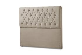 Cabeceira casal 1.40 Barcelona Classic suede areia