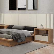 Cabeceira Casal 100% Mdf Off White Tw185 - Dalla Costa Cabeceira Casal 100% Mdf Off White Tw185 - Dalla Costa