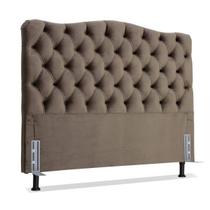 Cabeceira Casal 138 - Bello Box - Dunas Suede Marrom