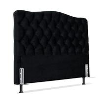 Cabeceira Casal 138 - Bello Box - Dunas Suede Preto