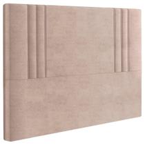 Cabeceira Casal 138 Cm London Veludo Rose Soon Rose Cabeceira Casal 138 Cm London Veludo Rose Soon Rose