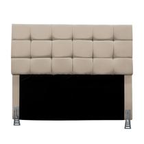 Cabeceira Casal 140 cm Estofada Larissa em Suede Com Frame