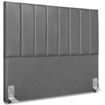 Cabeceira Casal 140cm Allia Corano Cinza Rm Cinza Cabeceira Casal 140cm Allia Corano Cinza Rm Cinza
