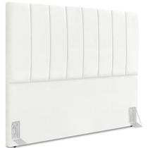 Cabeceira Casal 140cm Allia Suede Branco RM Cabeceira Casal 140cm Allia Suede Branco RM