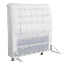 Cabeceira Casal 140cm Ana Para Cama Box Napa Branco - DS Estofados