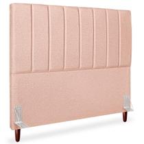 Cabeceira Casal 140cm Arlla Linho Rose Rm Rose Cabeceira Casal 140cm Arlla Linho Rose Rm Rose