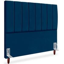 Cabeceira Casal 140cm Arlla Suede Azul Marinho Rm Azul Marinho Cabeceira Casal 140cm Arlla Suede Azul Marinho Rm Azul Marinho