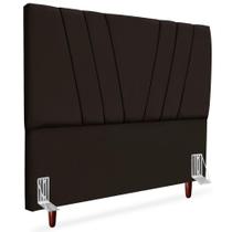 Cabeceira Casal 140cm Bell Suede Marrom Rm Marrom Cabeceira Casal 140cm Bell Suede Marrom Rm Marrom