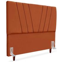 Cabeceira Casal 140cm Bell Suede Terracota Rm Terracota Cabeceira Casal 140cm Bell Suede Terracota Rm Terracota