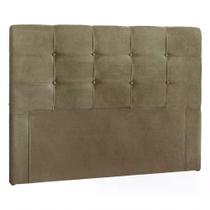 Cabeceira Casal 140cm Daiana Suede Taupe Id Suede Taupe