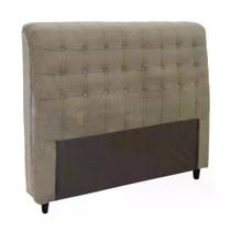 Cabeceira Casal 140cm Damares Suede Taupe Id Suede Taupe