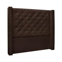 Cabeceira Casal 140cm Imperial Suede Café - Lucadi Home Cabeceira Casal 140cm Imperial Suede Café - Lucadi Home