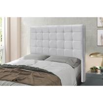 Cabeceira Casal 140cm Linho Rústico Verona Branco Grigio Cabeceira Casal 140cm Linho Rústico Verona Branco Grigio