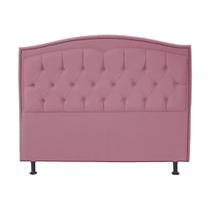 Cabeceira Casal 140cm Para Cama Box Diana Suede Rosa - DS Estofados Cabeceira Casal 140cm Para Cama Box Diana Suede Rosa - DS Estofados