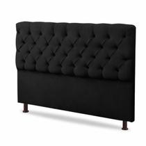 Cabeceira Casal 140cm para Cama Box Estofada Capitonê em Veludo - Essential