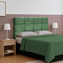 Cabeceira Casal 1,98 king Lari Suede Cor:Verde Oliva