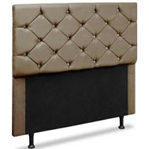 Cabeceira Casal Alemanha 140 CM Suede Bege - D A Decor