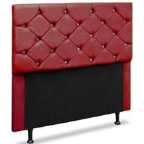 Cabeceira casal alemanha 140 cm suede vermelho - ma decor Cabeceira casal alemanha 140 cm suede vermelho - ma decor