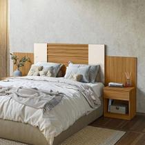 Cabeceira Casal Ambiente Araguaia Freijó Off White Flex - Moval