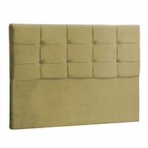 Cabeceira Casal Ana Luisa 140 CM Suede Bege - D A Decor