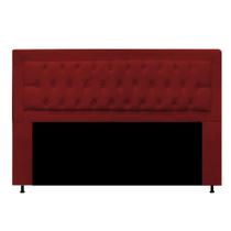 Cabeceira Casal Bianca 140 CM Suede Vermelho - D A Decor