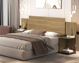Cabeçeira Casal Box Áustria 100% Mdf Multimídias P/ 138/158 Cm -Basoto