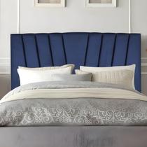 Cabeceira Casal Box de Cama Estofada 140 cm Emma Veludo