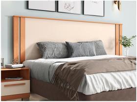 Cabeceira Casal Caemmun Éden Off White e Freijó Cabeceira Casal Caemmun Éden Off White e Freijó