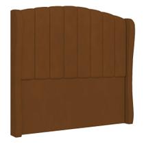 Cabeceira Casal Cama Box 140cm Glenda I02 Veludo Terracota - Mpozenato