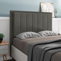 Cabeceira Casal Cama Box 140cm para Quarto Opala Suede M11 - D'Rossi Cabeceira Casal Cama Box 140cm para Quarto Opala Suede M11 - D'Rossi