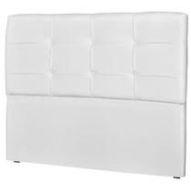 Cabeceira Casal Cama Box 160 cm London material sintético Branco - JS Móveis Cabeceira Casal Cama Box 160 cm London material sintético Branco - JS Móveis