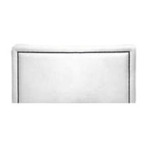 Cabeceira Casal Charlotti Reta Tachas Branco 140X65