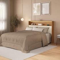 Cabeceira Casal com Nicho e LED 100% MDF Aurora Yescasa Cabeceira Casal com Nicho e LED 100% MDF Aurora Yescasa