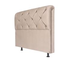 Cabeceira Casal Daiana 140 cm Marfim Suede IDF Decor