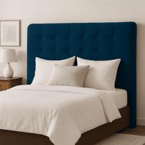 Cabeceira Casal de Cama Box Estofada Ana 140 cm Veludo
