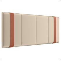 Cabeceira Casal Dobrável Em MDF Estofada Com Detalhe Em material sintético 1,40cm Parise - JM3 Móveis Cabeceira Casal Dobrável Em MDF Estofada Com Detalhe Em material sintético 1,40cm Parise - JM3 Móveis