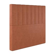 Cabeceira Casal Dubai em Veludo com Sapata Cor Terracota Sonhar