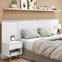 Cabeceira Casal e Queen Like Com 2 Mesas 90751 Lopas - Móveis Lopas Cabeceira Casal e Queen Like Com 2 Mesas 90751 Lopas - Móveis Lopas