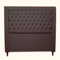 Cabeceira Casal ELEGANCE 1,60 cm MARROM suede Estofada para Cama Box Biselos-Decor Cabeceira Casal ELEGANCE 1,60 cm MARROM suede Estofada para Cama Box Biselos-Decor