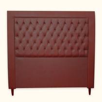 Cabeceira Casal ELEGANCE 1,95 cm MARSALA suede Estofada para Cama Box Biselos-Decor